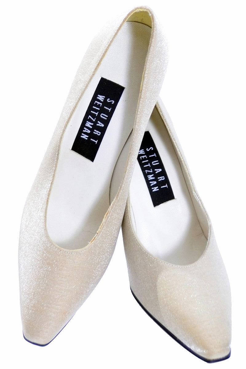 Asics Shoes Online Sale 1990s Stuart Weitzman Champagne Shimmer Heels 6B