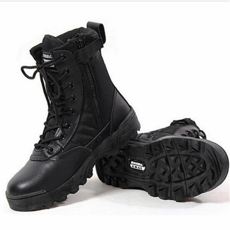 2017 Men Army Boots Mens Military Desert Boot SWAT Combat Boots Spring Autumn Breathable Ankle Boots Men Botas Top Quality Excellent Work Boots