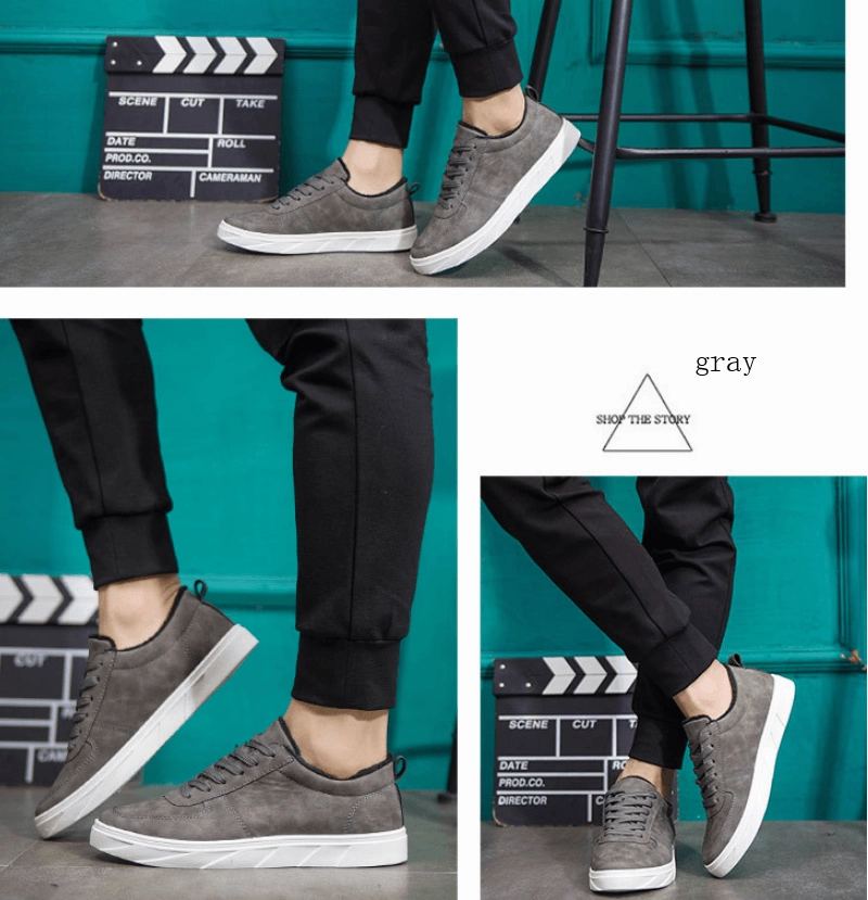 Asics Gel Ultralyte Cheer Shoes 2021 autumn and winter new men's shoes suede shoes low to help students shoes sports shoes plus cotton plus velvet