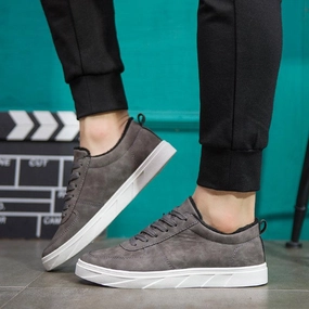 Best Shoes Asics 2021 autumn and winter new men's shoes suede shoes low to help students shoes sports shoes plus cotton plus velvet