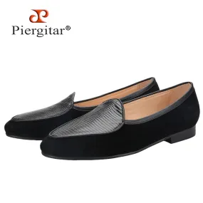 2023 Handcrafted Black Suede Cowhide Belgian Shoes Classic Slip-On Men Loafers Loafers Dressing Style