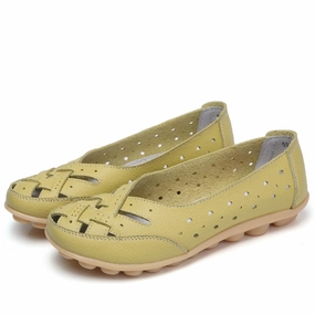 Loafers Princetown Fur 2023 Plus Size 35-44 Summer Cut Out Women Genuine Leather Shoes Woman Ballet Flats Casual Sandals Women Loafers Gift