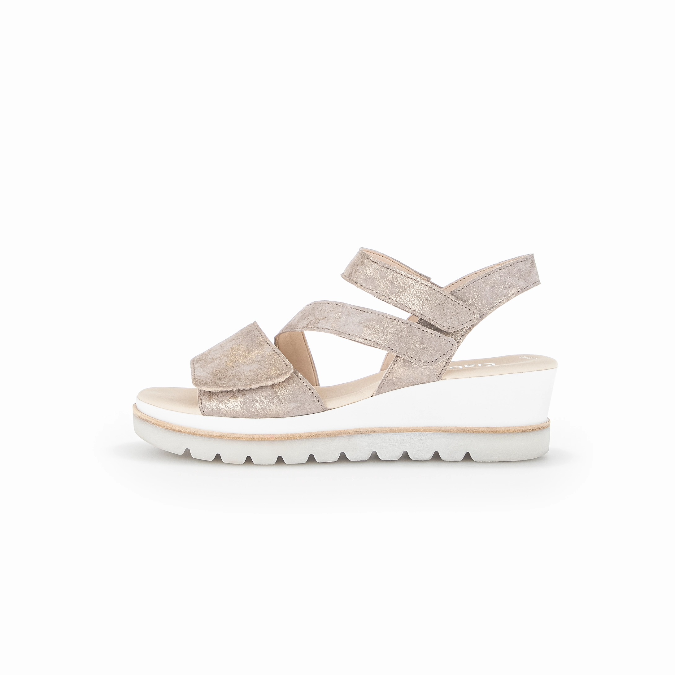 24.640 - QUARTER STRAP WEDGE VELCRO SANDAL Ocean Walk Comfortable