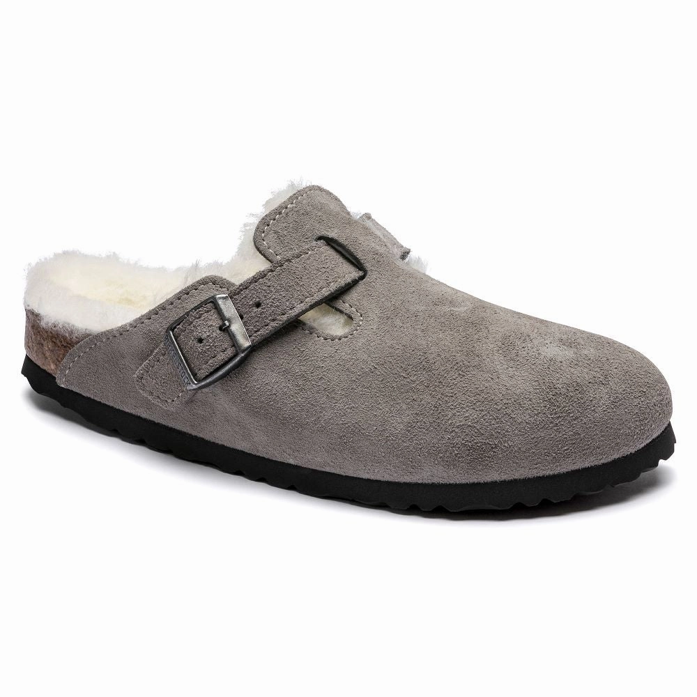 Rush Dress Shoes 'Birkenstock' Women's Boston Shearling - Stone Coin / Natural