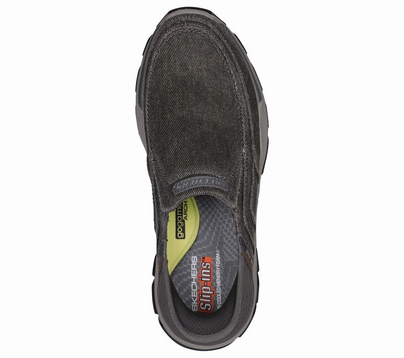 'Skechers' Men's Slip-ins RF: Respected-Holmgren - Charcoal (Extra Wide) Best Waterproofing For Boots