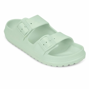 A-HA Light Green Casual Flat Sandal For Women EASYPRO By Liberty Slipper Flats Shoes