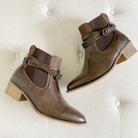 Twisted X Harper Braided Wester Booties 7 Adidas Malbon Golf Shoes