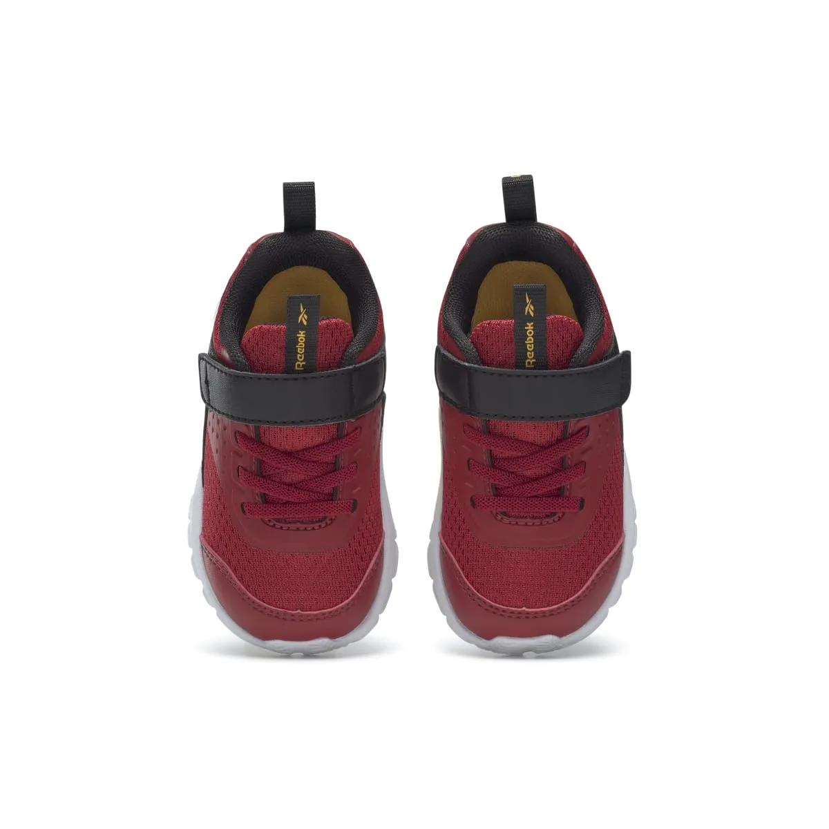 Smart Edge City Escape REEBOK GW1250 RUSH RUNNER 4.0 TD INF'S (Medium) Red/Gold/Black Synthetic & Textile Running Shoes