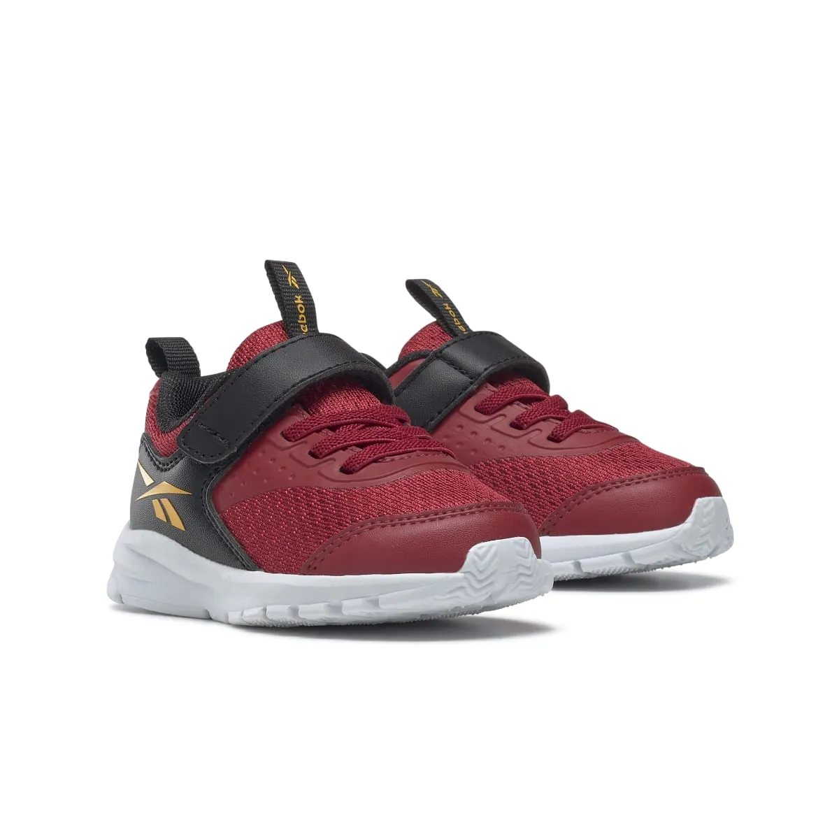 Spin Step REEBOK GW1250 RUSH RUNNER 4.0 TD INF'S (Medium) Red/Gold/Black Synthetic & Textile Running Shoes