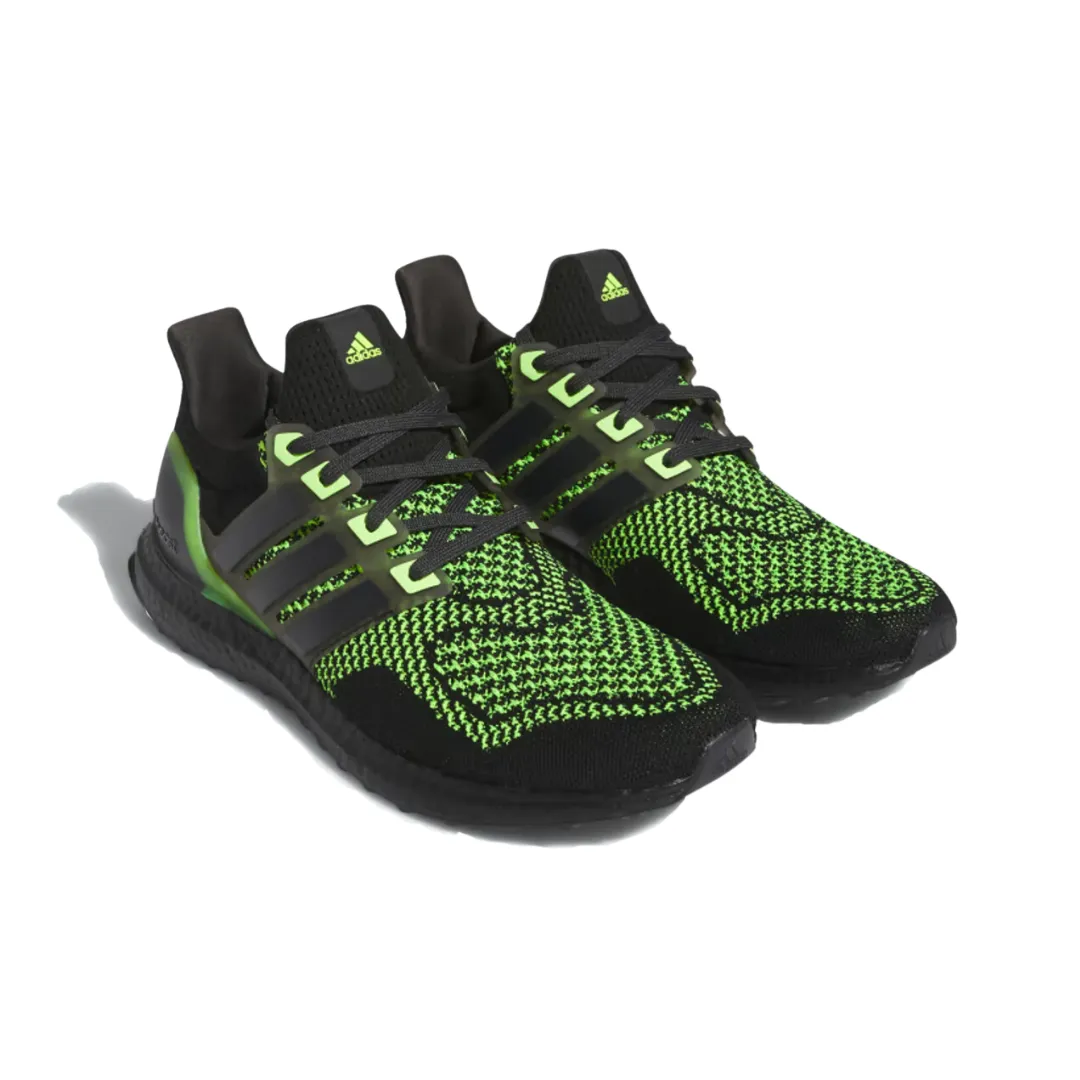 Desert Run ADIDAS ID9682 ULTRABOOST 1.0 MN'S (Medium) Black/Carbon/Lemon PrimeKnit Textile Running Shoes