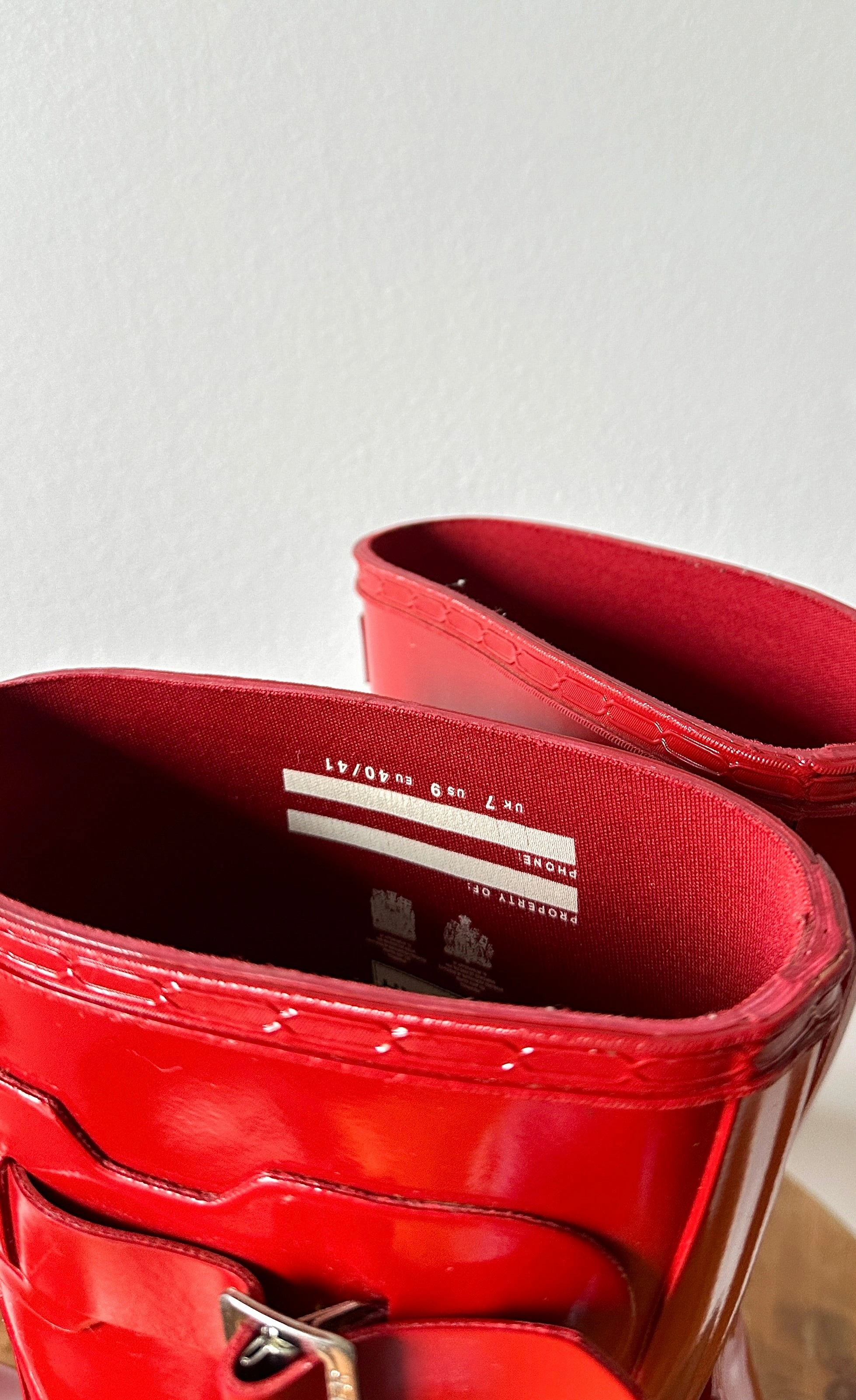 Hunter Cherry Red Gloss Short Original Waterproof Rain Boots (US 9) Adidas Skateboard Shoe