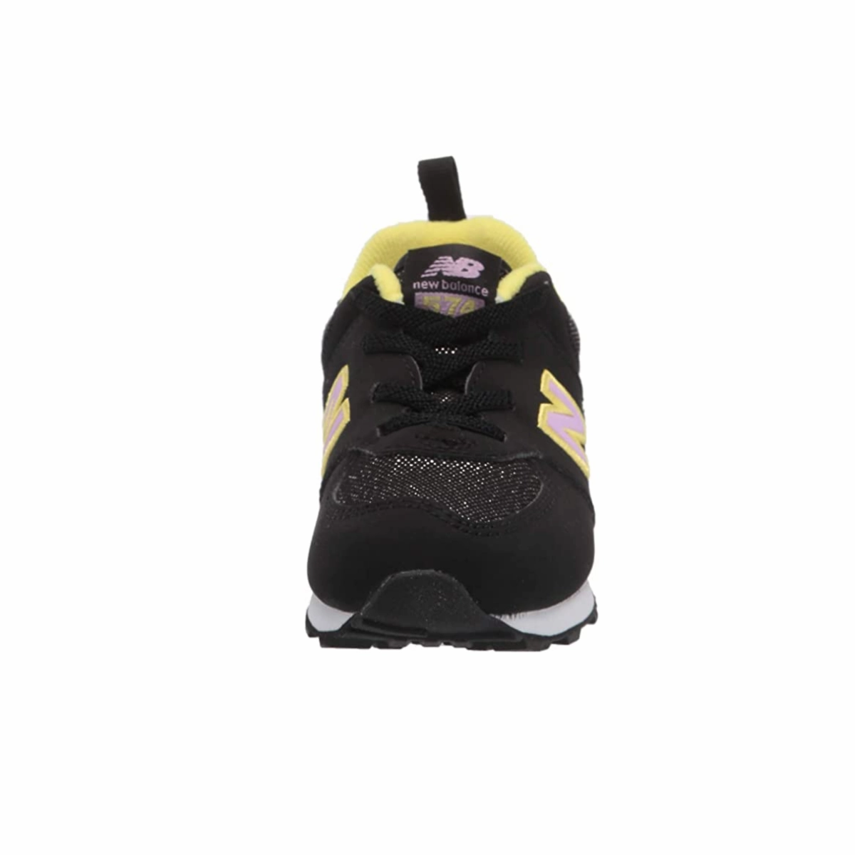 Training Ease NEW BALANCE ID574FX2 574 BUNGEE LACE INF'S (Wide) Black Synthetic Running Shoes