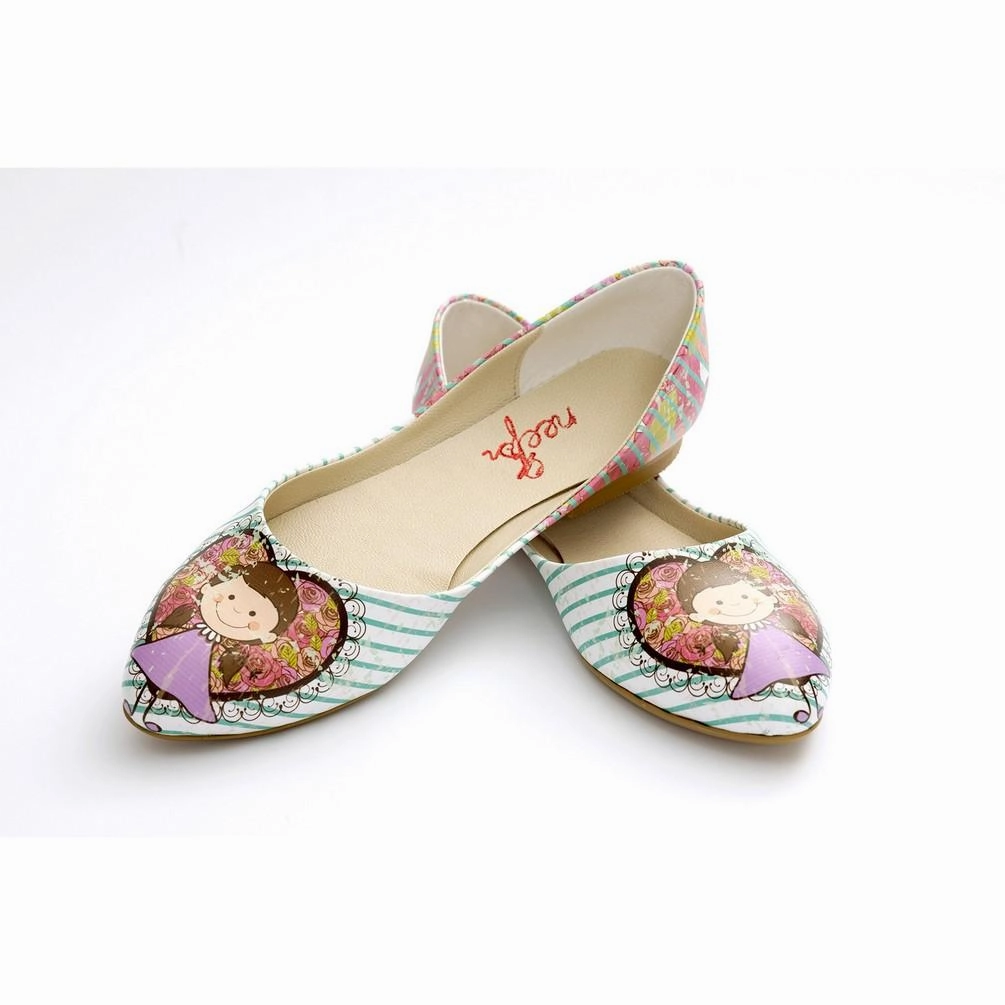 Cute Girl Ballerinas Shoes NSS357 Comfortable Hiking Mood