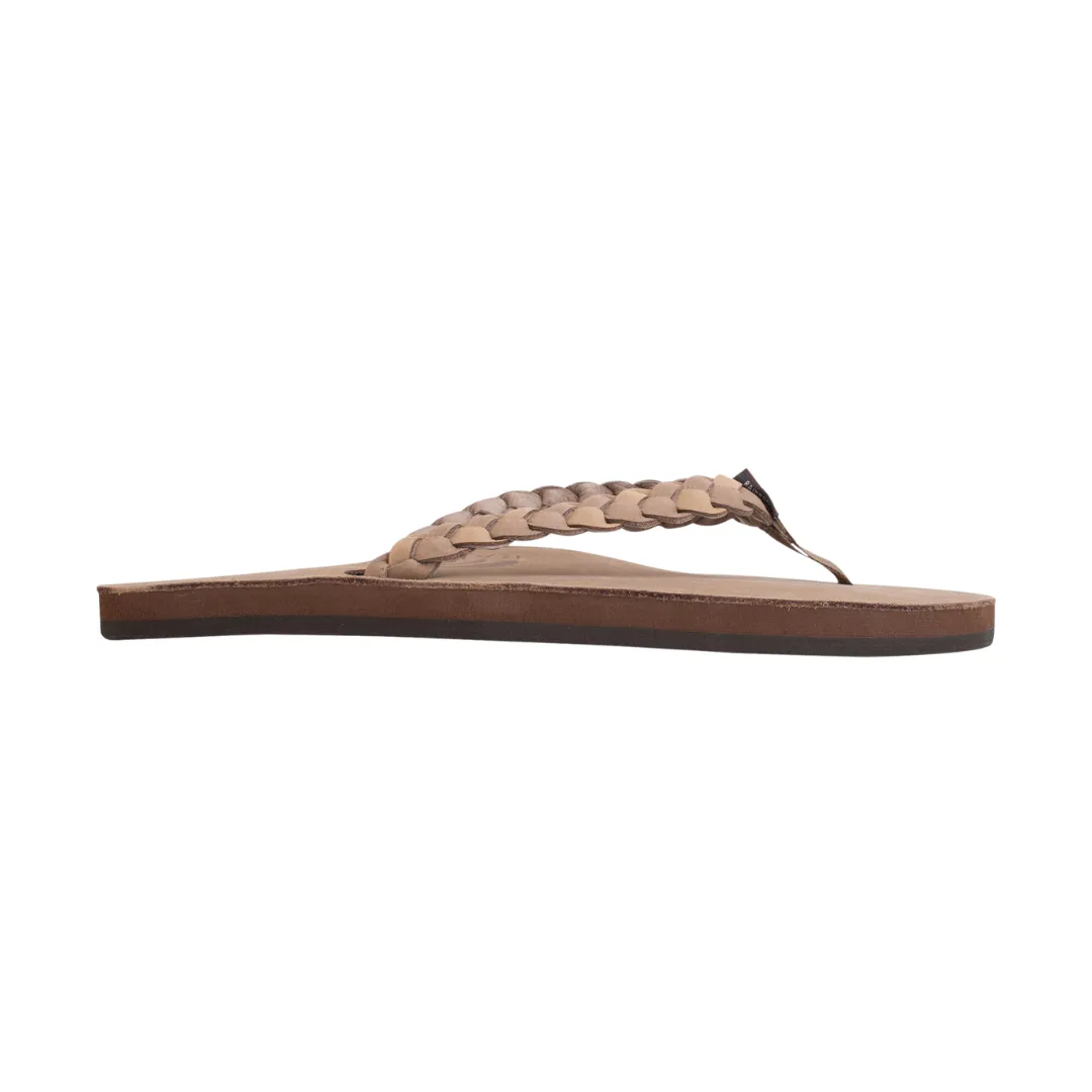 RAINBOW 301ALDBSW/DBSB TWISTED SISTER PREMIER WMN'S (Medium) Dark Brown/Sierra Leather Strap Sandals Yellow Warm