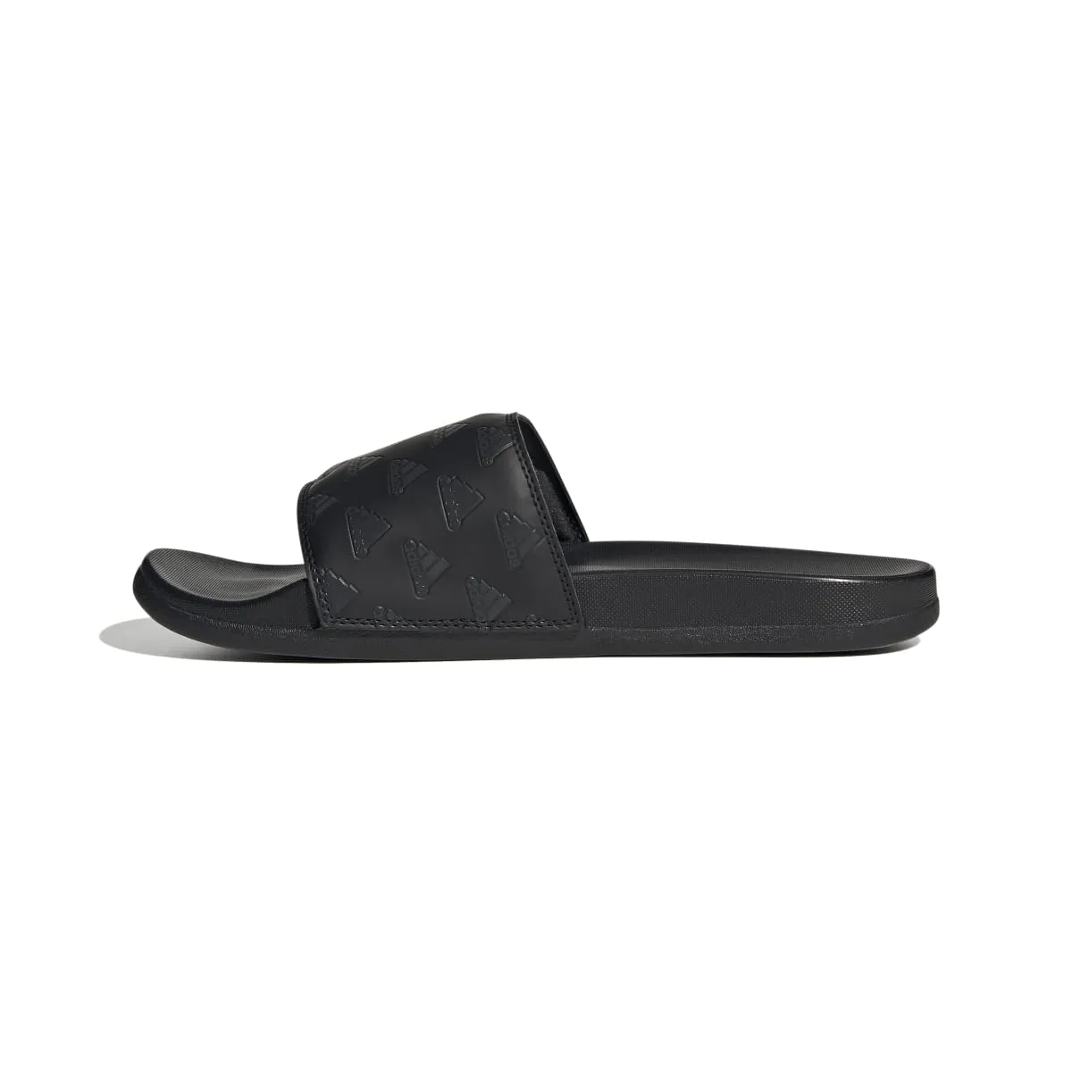 ADIDAS GV9736 ADILETTE COMFORT MN'S (Medium) Black/Carbon/Black Synthetic Sandals synthetic leather