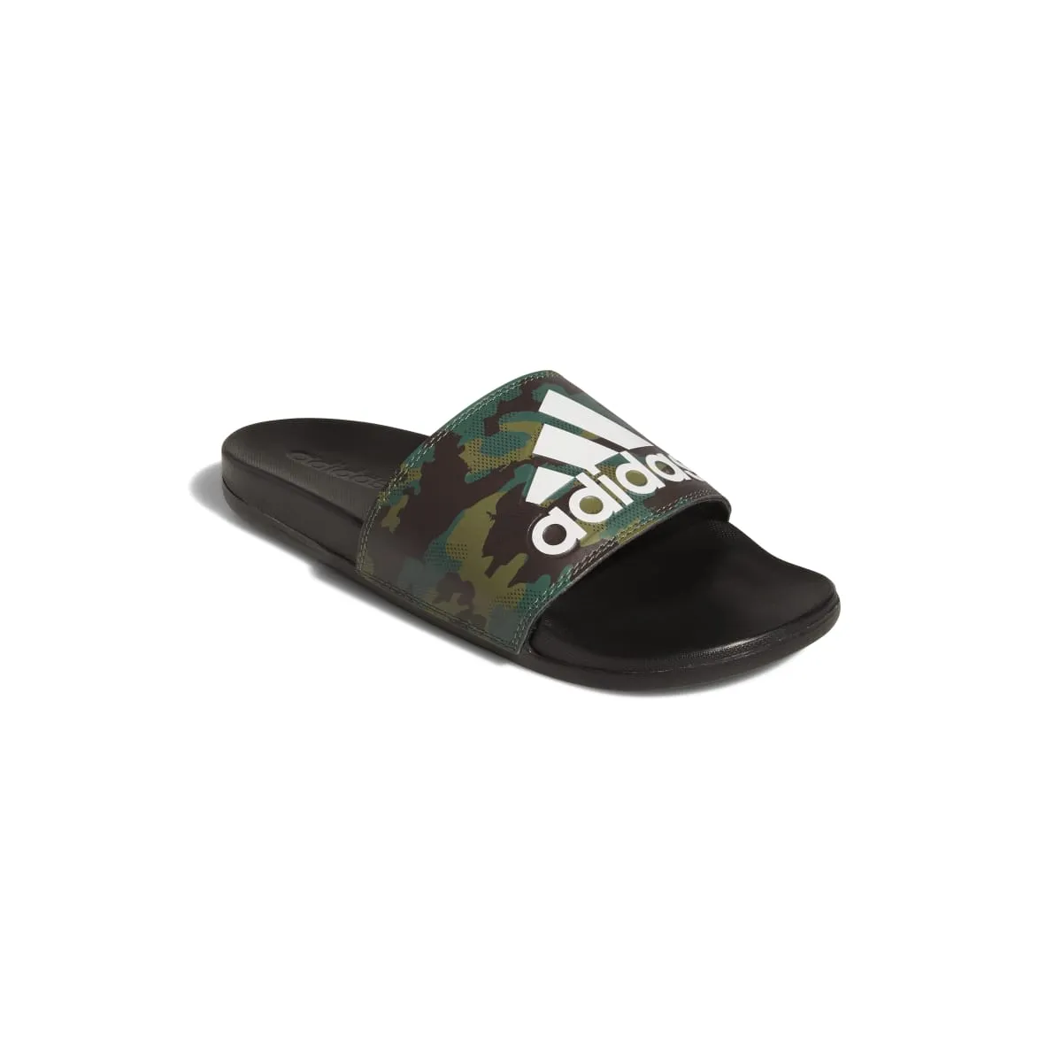 ADIDAS GW9647 ADILETTE COMFORT MN'S (Medium) Black/Black/White Synthetic Sandals High Top