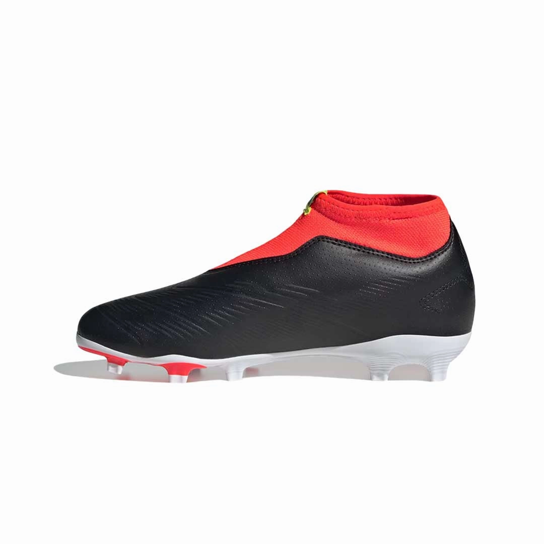 adidas - Kids' (Junior) Predator 24 League Laceless Firm Ground Soccer Cleats (IG7754) Tempo Soccer Cleats