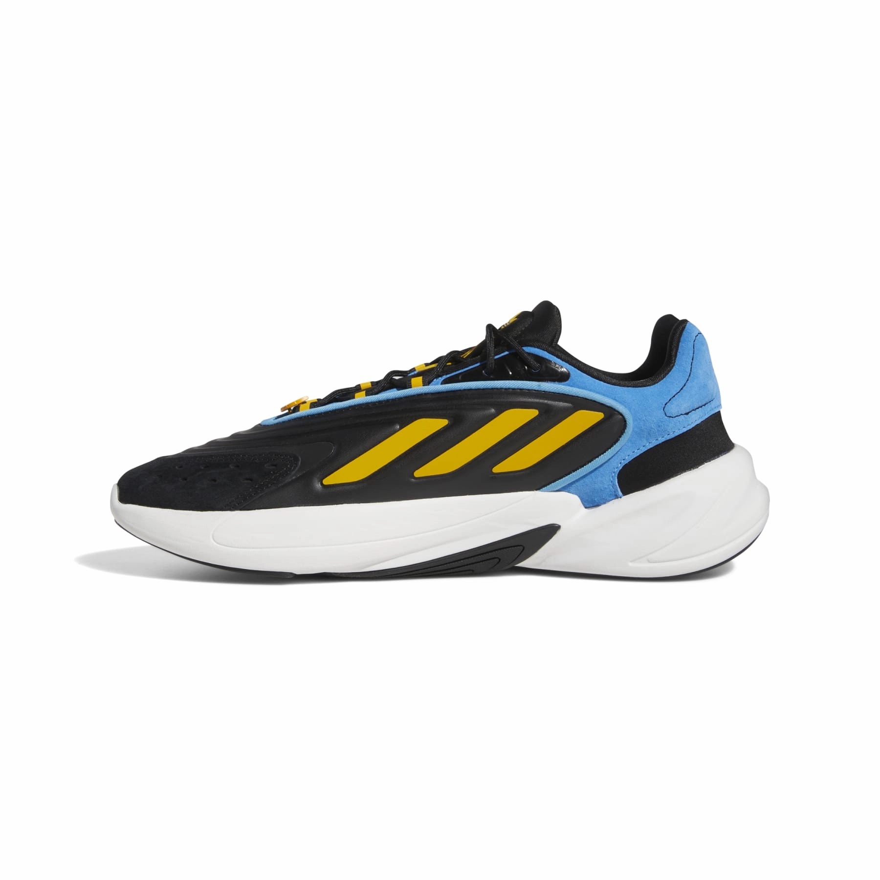 Concert Fit ADIDAS FZ5881 OZELIA MN'S (Medium) Black/Gold/Blue Synthetic Running Shoes