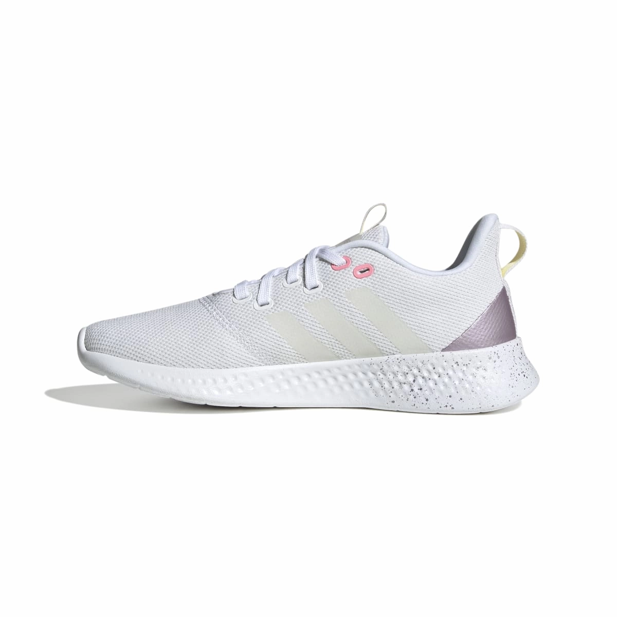 Reinforced toe ADIDAS GV8930 PUREMOTION WMN'S (Medium) White/White/Purple Metallic Textile Running Shoes