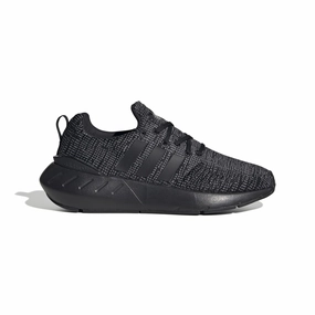 ADIDAS GW8166 SWIFT RUN 22 JR'S (Medium) Black/Grey/White Mesh/Knit Running Shoes Foot Freedom