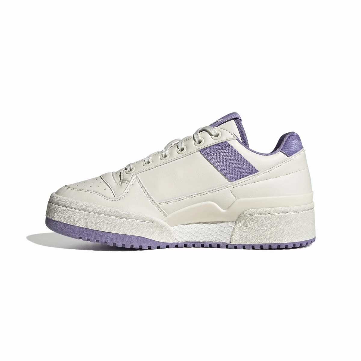 ADIDAS GX4617 FORUM BOLD WMN'S (Medium) White/White/Lilac Synthetic Lifestyle Shoes morning jog