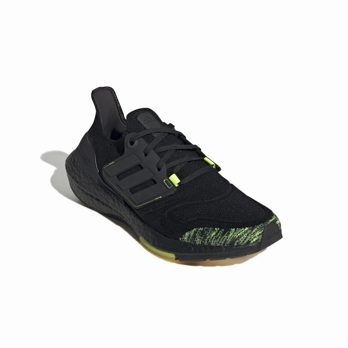 Trend-setting wear ADIDAS GX5915 ULTRABOOST 22 MN'S (Medium) Black/Black/Yellow Textile Running Shoes