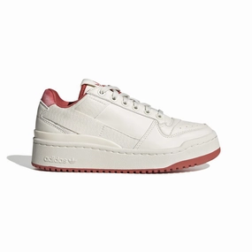 ADIDAS GX7292 FORUM BOLD JR'S (Medium) White/White/Red Synthetic Lifestyle Shoes Pass Hike Modern Design