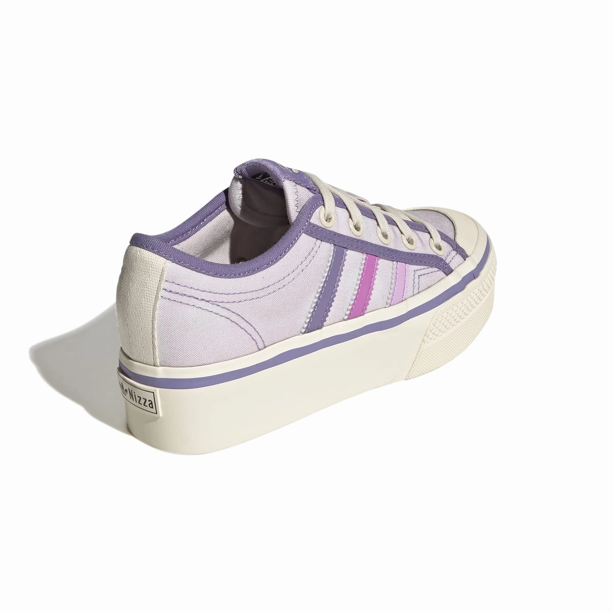 Season Ease ADIDAS GY7051 NIZZA PLATFORM JR'S (Medium) Pink/Lilac/White Textile Lifestyle Shoes