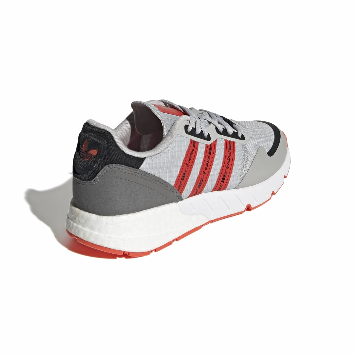 Cozy Fit ADIDAS GZ9079 ZX 1K BOOST MN'S (Medium) Grey/Red/White Textile Running Shoes