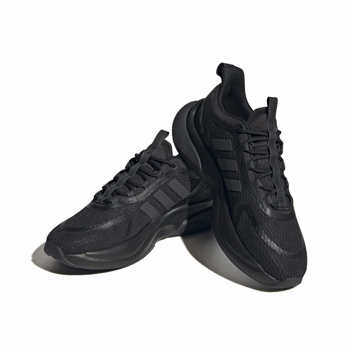 Kinetic - powered Breath Flow ADIDAS HP6149 ALPHABOUNCE  WMN'S (Medium) Black/Carbon/Gold Mesh Running Shoes