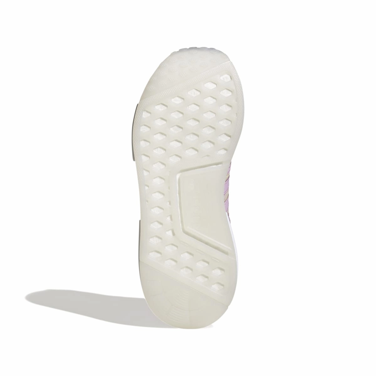 ADIDAS HQ6184 NMD_R1 JR'S (Medium) Lilac/White/Lilac Mesh Running Shoes Sculpted cushioning