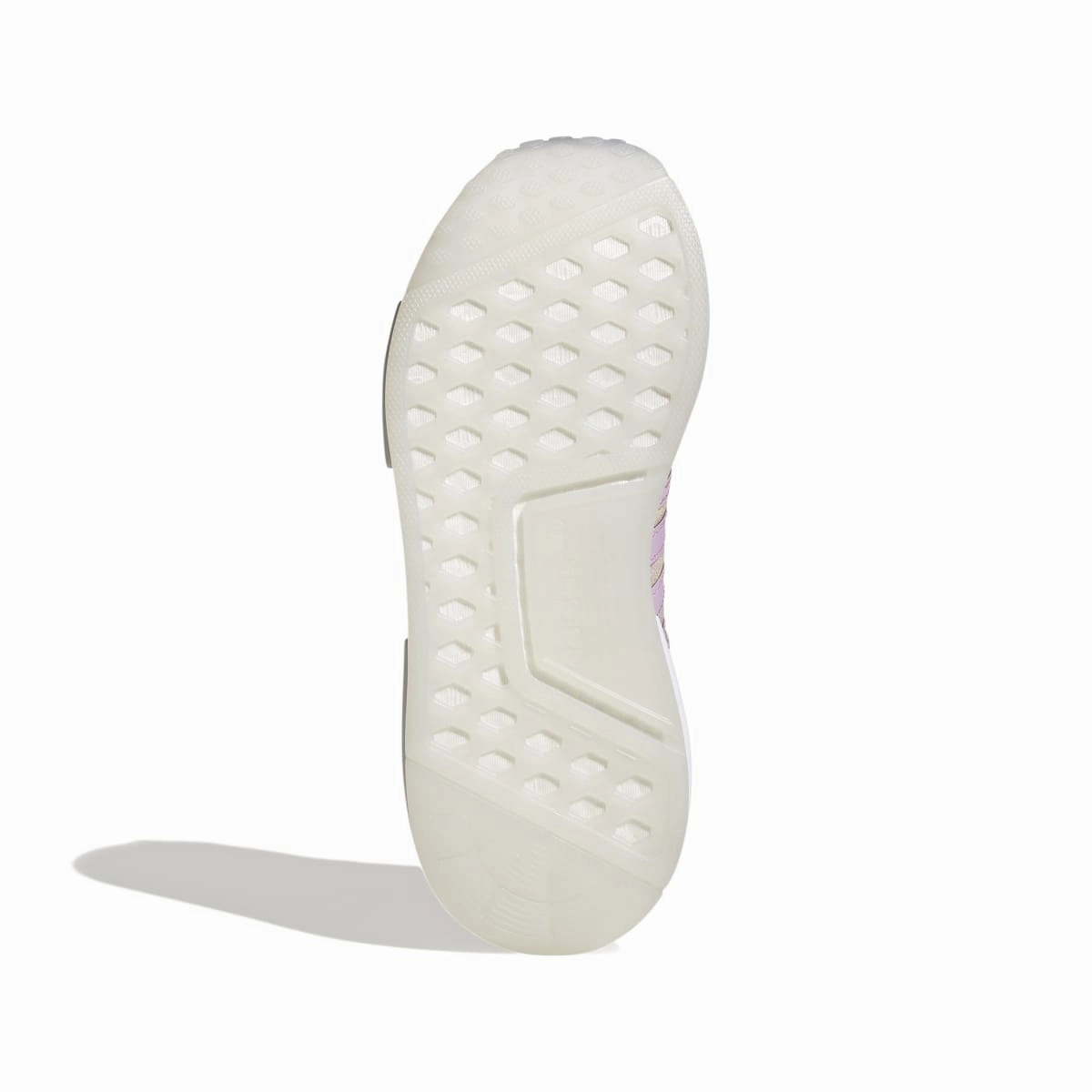 ADIDAS HQ6184 NMD_R1 JR'S (Medium) Lilac/White/Lilac Mesh Running Shoes Sculpted cushioning