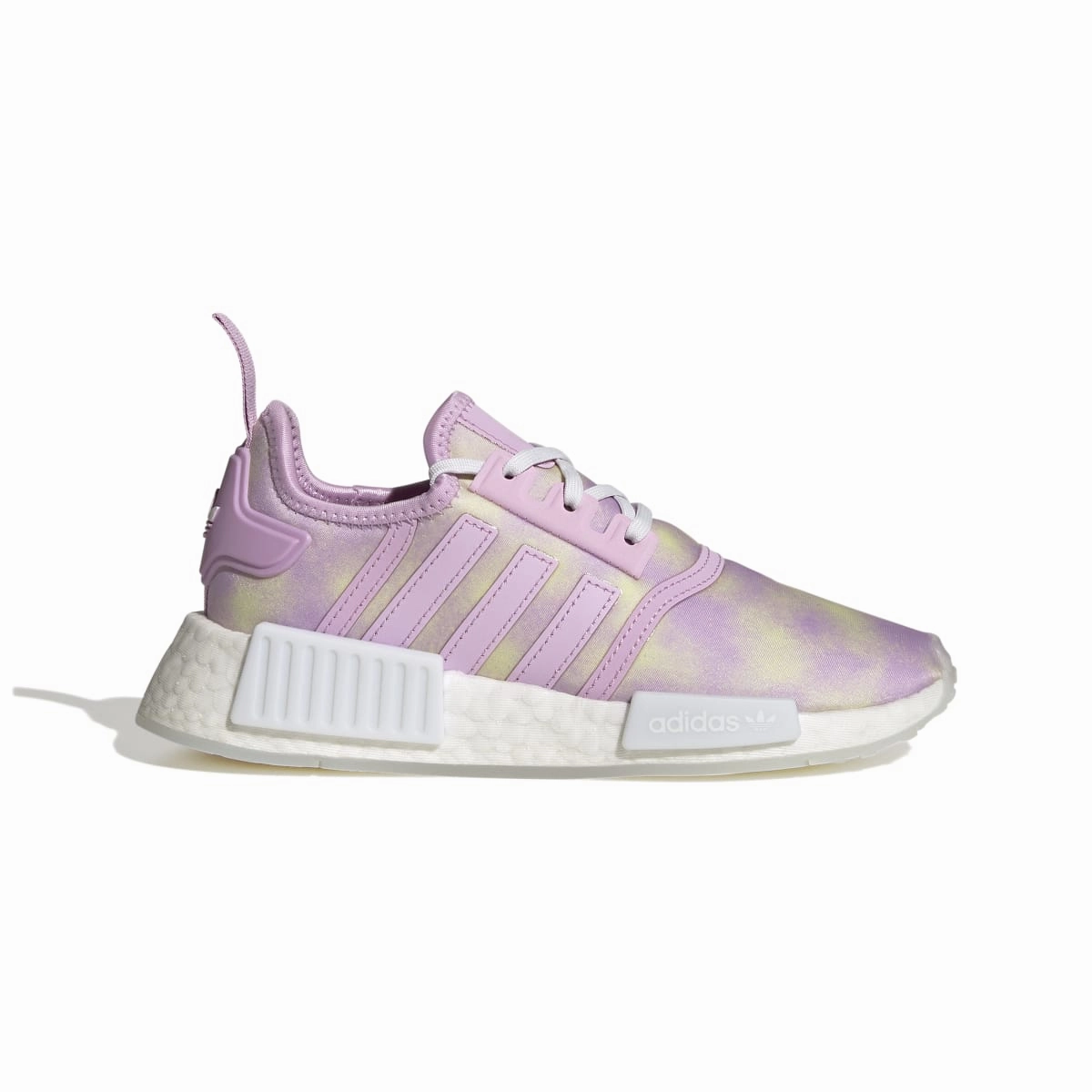 ADIDAS HQ6184 NMD_R1 JR'S (Medium) Lilac/White/Lilac Mesh Running Shoes Urban Classic