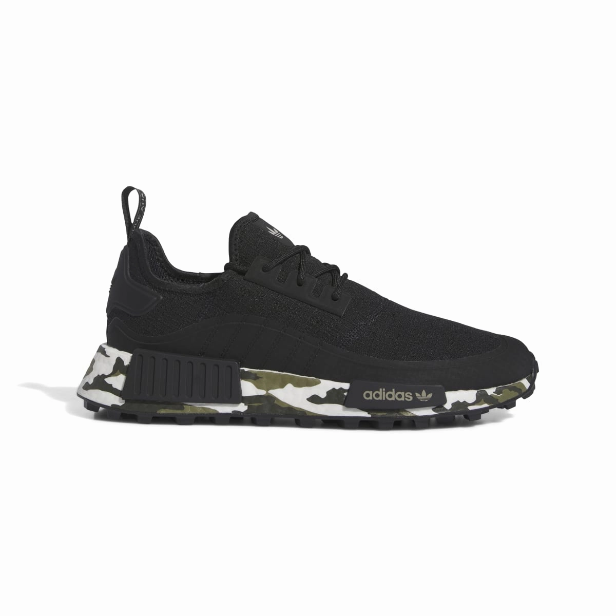 ADIDAS IE0521 NMD_R1 TR MN'S (Medium) Black/Black/Silver Textile Running Shoes Cool Design Modern Wear