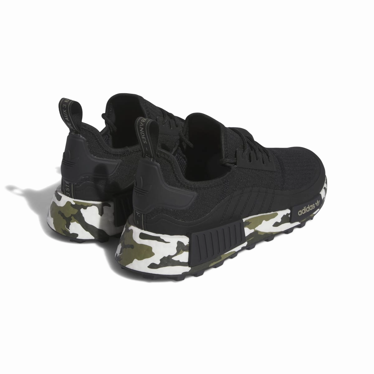 Step Easy evening run ADIDAS IE0521 NMD_R1 TR MN'S (Medium) Black/Black/Silver Textile Running Shoes