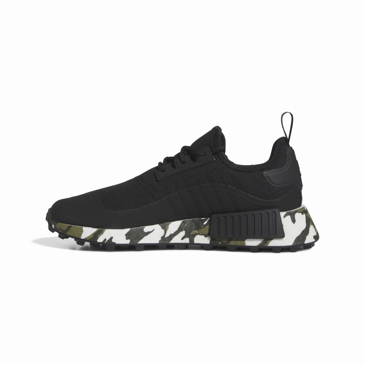 Fast pace Foam Midsole ADIDAS IE0521 NMD_R1 TR MN'S (Medium) Black/Black/Silver Textile Running Shoes