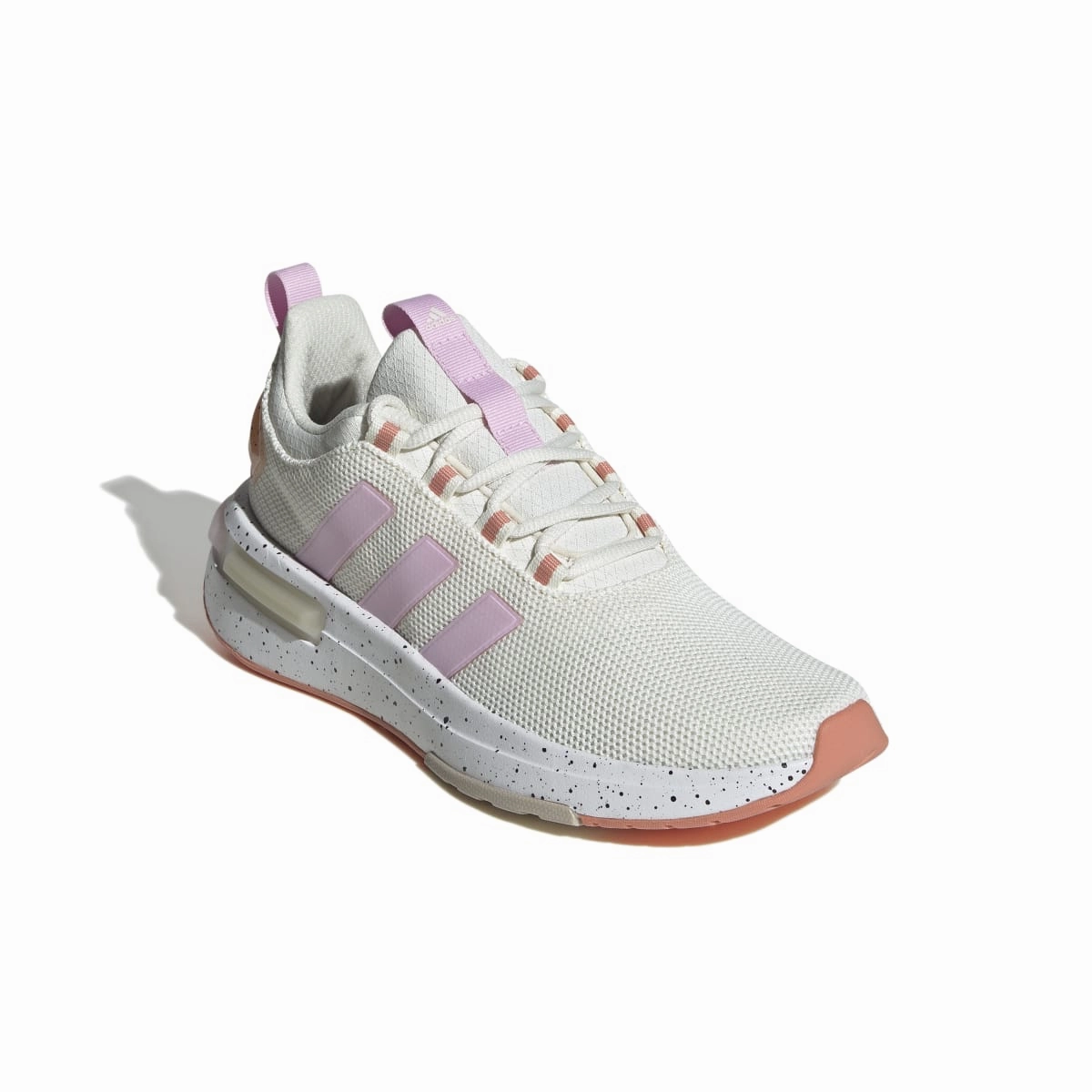 ADIDAS IF0044 RACER TR23 WMN'S (Medium) White/Orchid/Beige Textile Running Shoes Freeze Grip