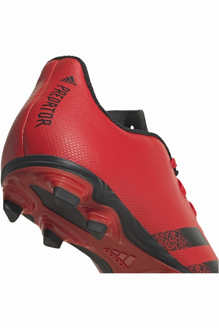 Adidas Kids Predator Freak FXG/4 Soccer Cleats in Red/Coreblack Rubber Soled Soccer Cleats