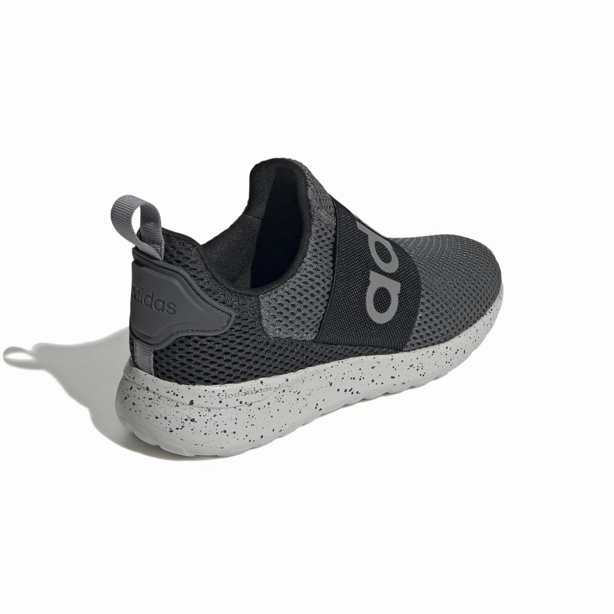 Rugged Build Shoes ADIDAS Q47208 LITE RACER ADAPT 4.0 K JR'S (Medium) Grey/Grey/Black Mesh Running Shoes