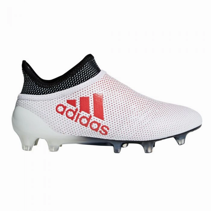 Adidas Youth X 17  FG Soccer Cleat - Grey/Real Coral Soccer Cleats Size 10.5