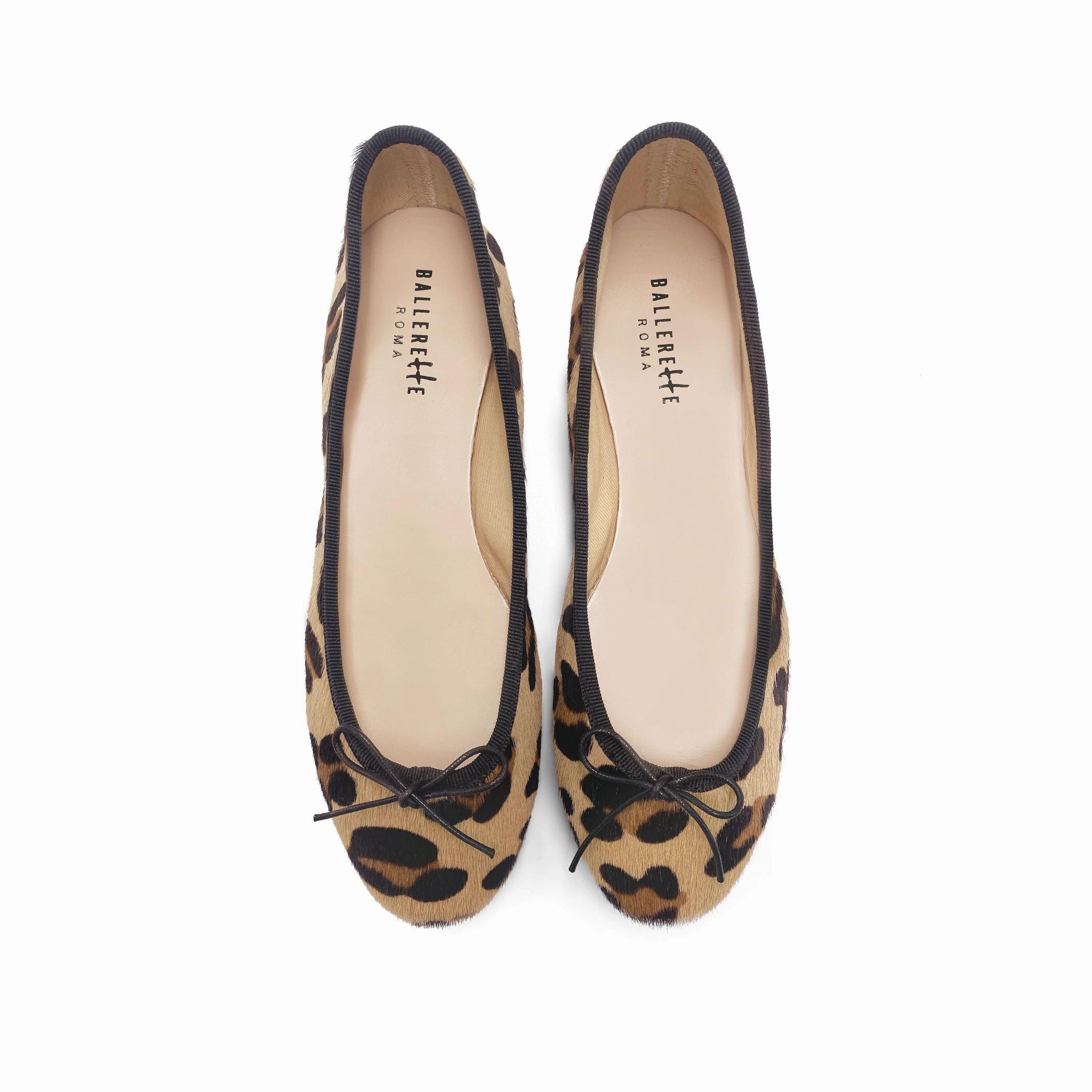 Leopard spotted calf hair ballet flats Shoe Tree For Dress Shoes