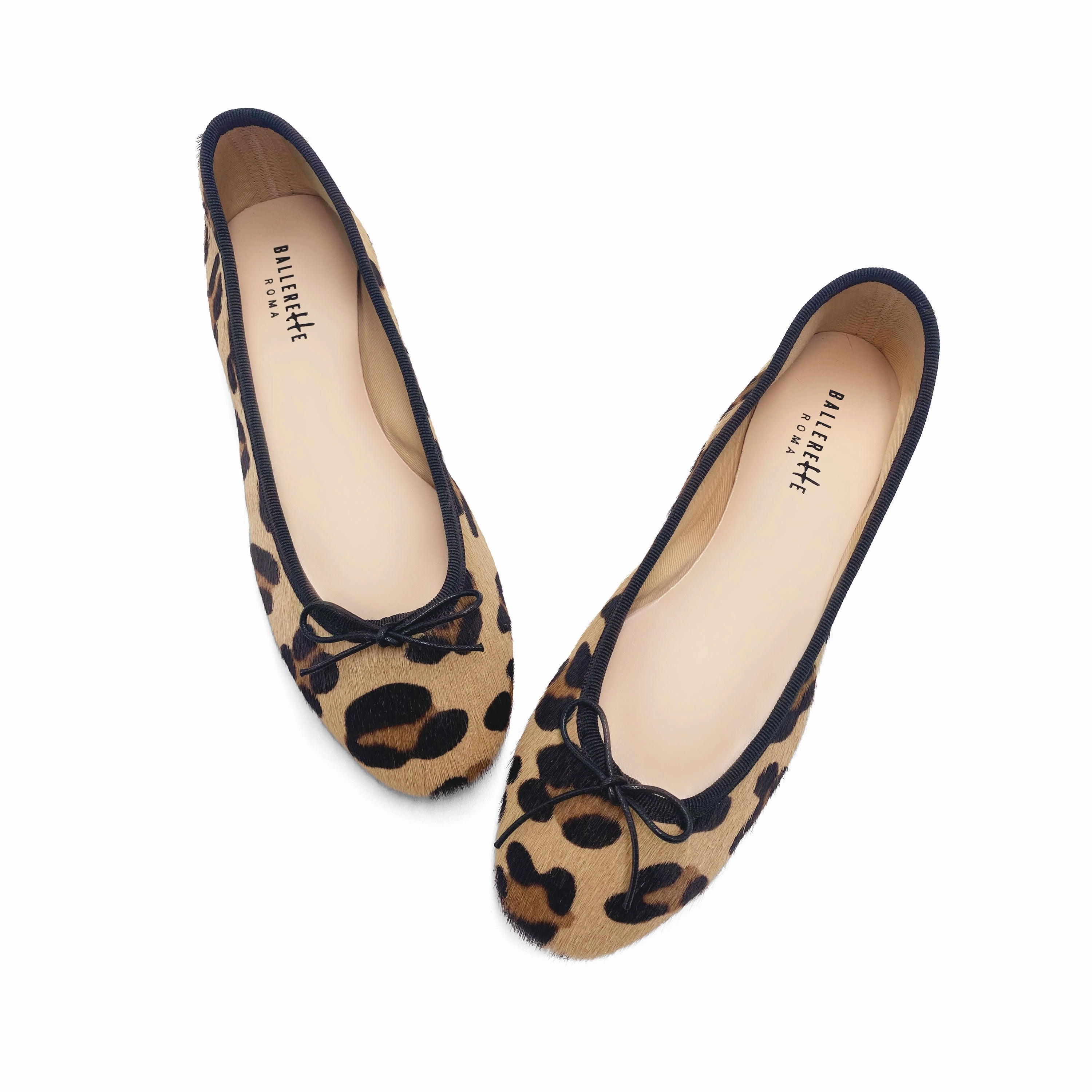 Comfort Shoes To Wear With Dresses Leopard spotted calf hair ballet flats