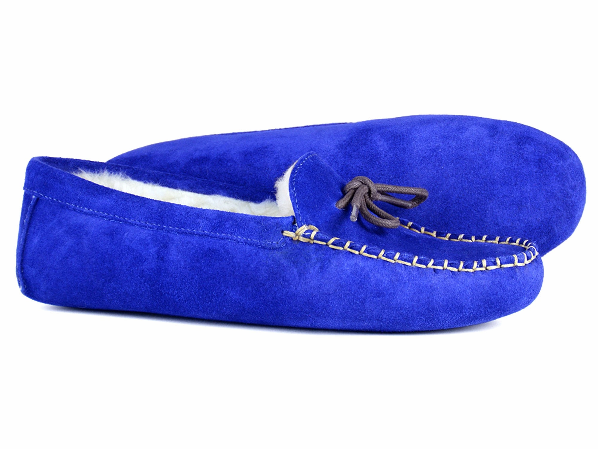 Adidas Dna Shoes COCOPAH Ladies Royal Blue Suede Fur Lined Slipper by Orca Bay