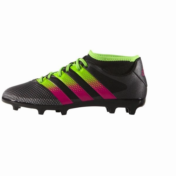 adidas Kids Ace 16.3 Primemesh FG/AG Soccer Cleats Green And Black Soccer Cleats