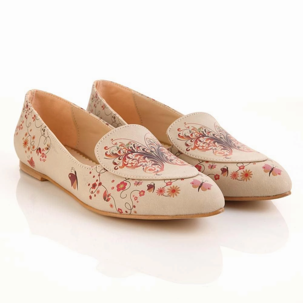 Craftsmanship Camera Look Butterfly Ballerinas Shoes OMR7207