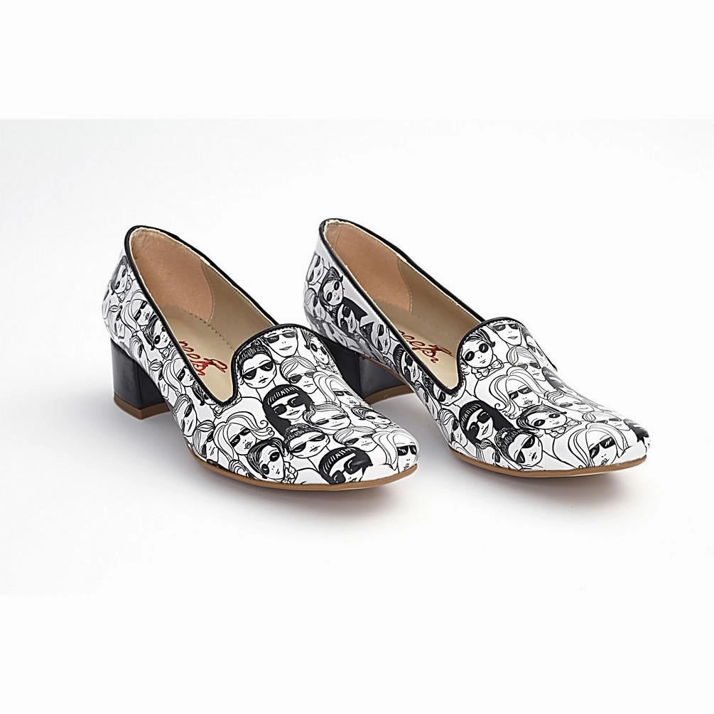 Rain Step Face To Face Career Heel Shoes BYZ208