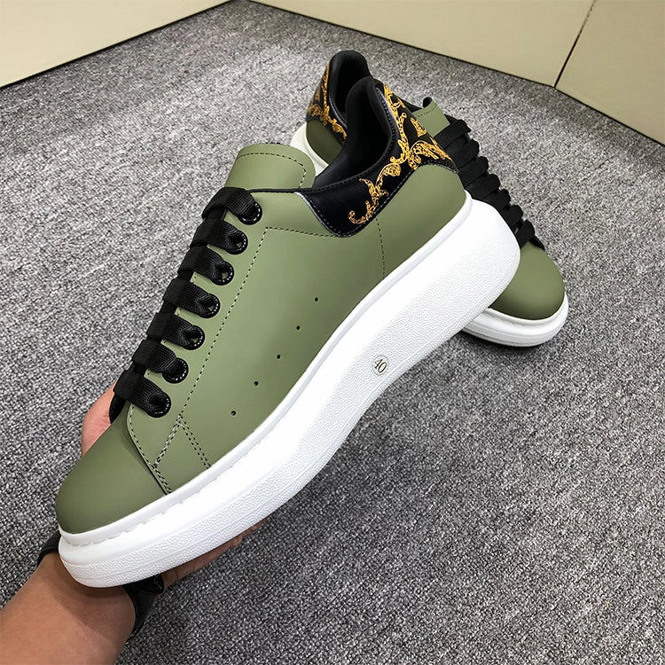 Asics Shoes For Sale ALISANDRO GRAMMY CHUNKY SOLE LEATHER UNISEX CASUAL SNEAKER IN GREEN