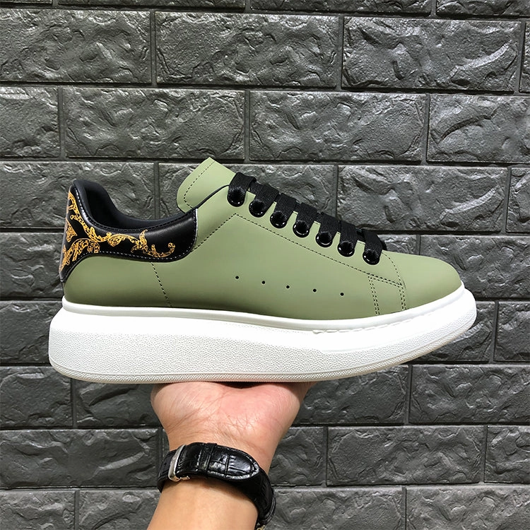 Gael Monfils Asics Shoes ALISANDRO GRAMMY CHUNKY SOLE LEATHER UNISEX CASUAL SNEAKER IN GREEN