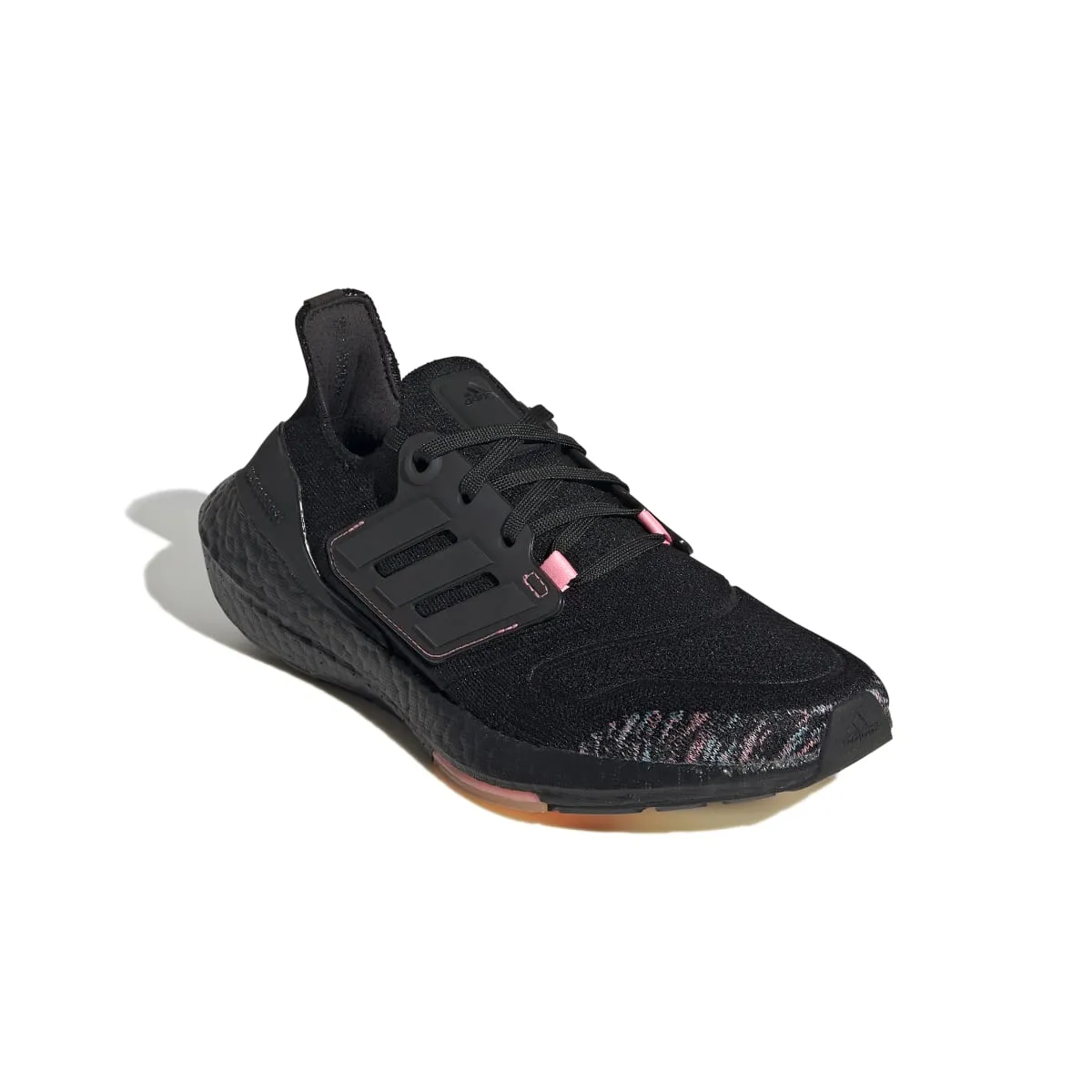 ADIDAS GX5927 ULTRABOOST 22 WMN'S (Medium) Black/Black/Pink Primeknit Running Shoes Premium Comfort Coastal Style