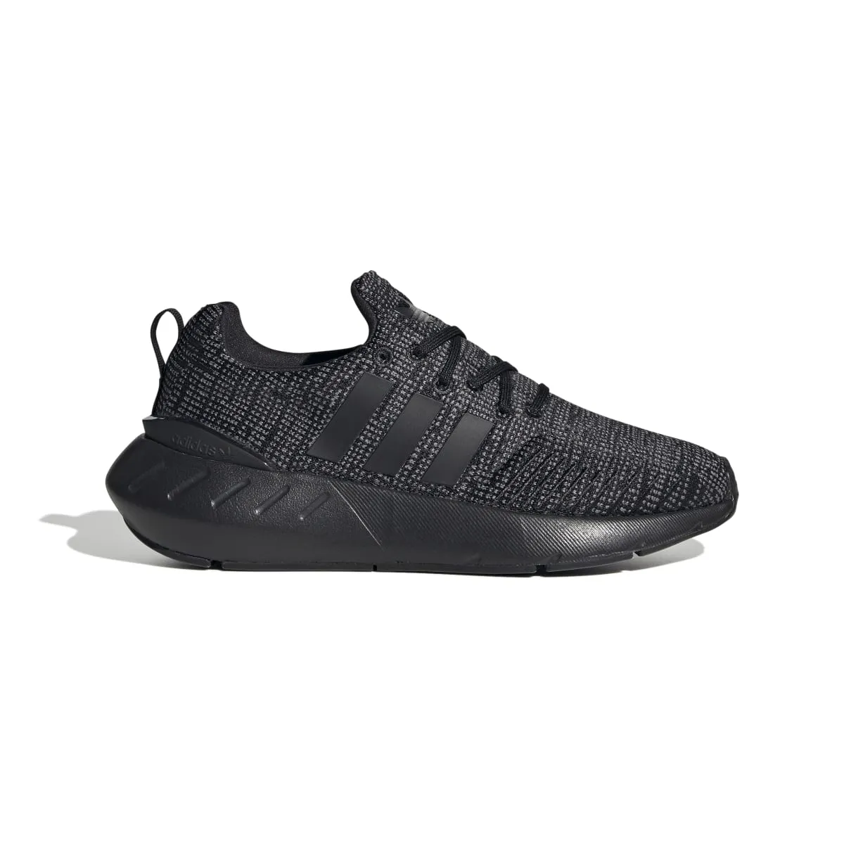ADIDAS GW8166 SWIFT RUN 22 JR'S (Medium) Black/Grey/White Mesh/Knit Running Shoes All Purpose